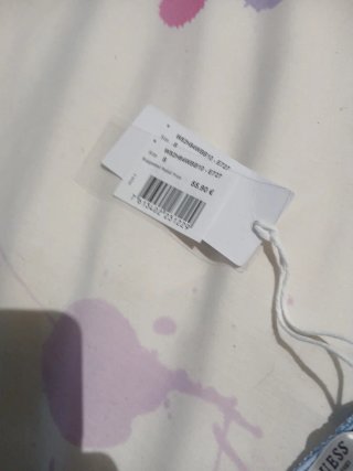 Camisa bordada de encaje azul