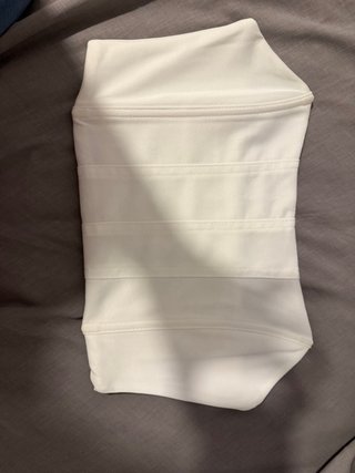 Top Corsé Blanco Sin Tirantes
