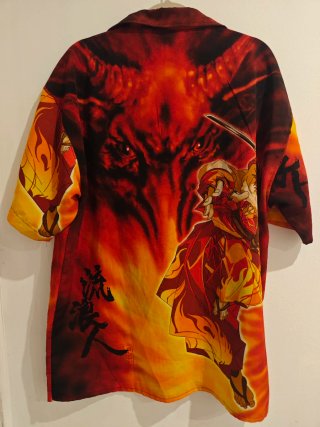 Camisa Oversize Anime Estampada Talla L