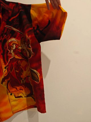 Camisa Oversize Anime Estampada Talla L