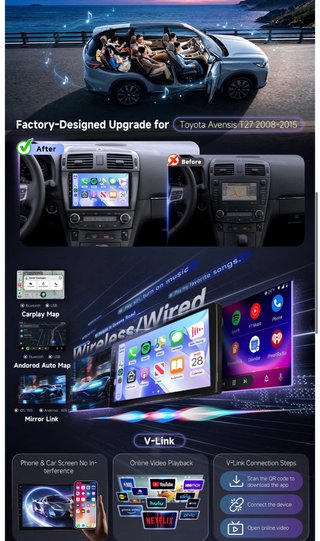 NUEVO! (110€) Radio Coche Toyota Avensis T27