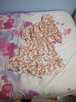 Vestido pantalón corto floral mujer