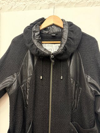 Abrigo largo Fille des Sables negro