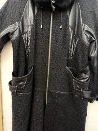 Abrigo largo Fille des Sables negro