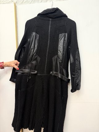 Abrigo largo Fille des Sables negro