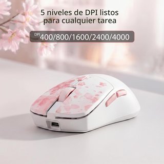 Redragon Combo Teclado y Ratón Inalámbrico Rosa