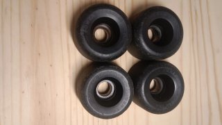 Ruedas skate negras old school (4 unidades)