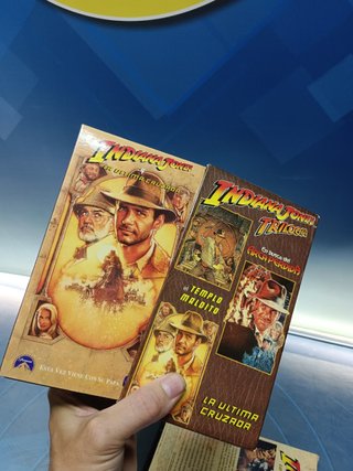cintas VHS, Indiana Jones Trilogia + grandes aventureros ( como se hizo)