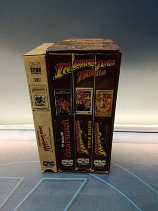 cintas VHS, Indiana Jones Trilogia + grandes aventureros ( como se hizo)