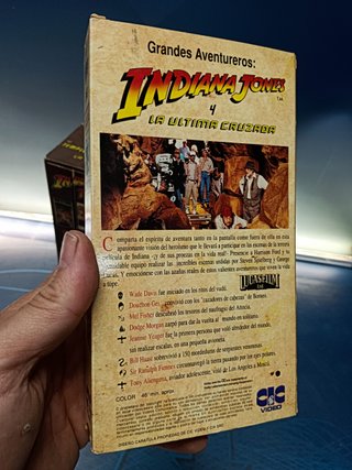 cintas VHS, Indiana Jones Trilogia + grandes aventureros ( como se hizo)