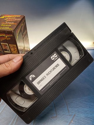 cintas VHS, Indiana Jones Trilogia + grandes aventureros ( como se hizo)
