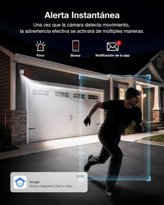 Cámara Vigilancia Tical 4MP WiFi Exterior Solar