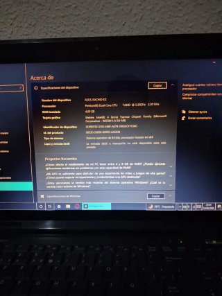 Portátil Asus K501J Negro