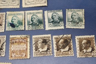 Lote de sellos República y guerra