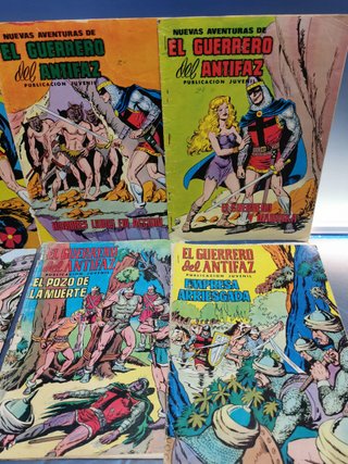 8 cómics EL GUERRERO DEL ANTIFAZ, nº 22-24-32-44-54-55-85-96 (1972/1980)