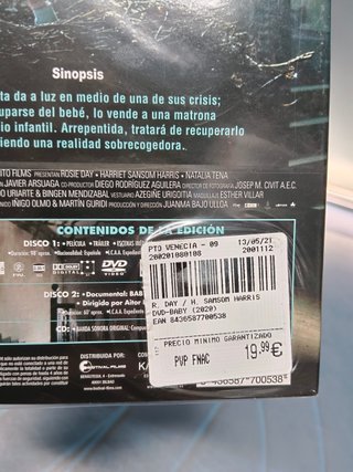 DVD Baby un film de Juanma bajo Ulloa, nueva, precintada