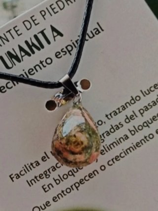 Colgante Unakita Piedra Semipreciosa Natural