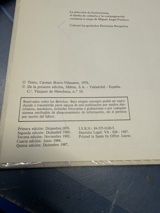 Carmen Bravo Villasante, Una dola tela catola - Libro