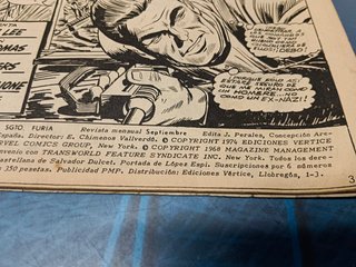 tebeo, SARGENTO FURIA Nº 25 V.2 MUNDI CÓMICS, EDITORIAL VERTICE, 1974