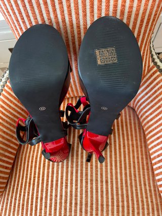 Lote 3 pares sandalias tacón talla grande, NUEVAS