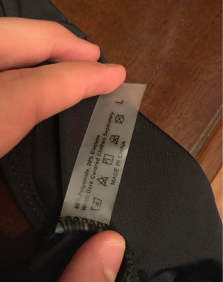 Bañador negro volantes Talla L