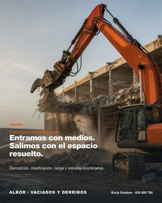 Servicios profesionales Derribos Vaciados Albor