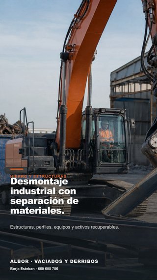 Servicios profesionales Derribos Vaciados Albor