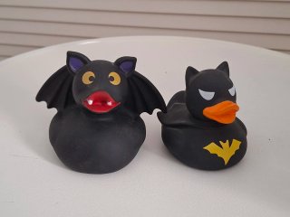 Pato de goma murciélago y Batman