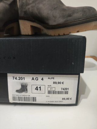 Botines Alpe Mujer Talla 41 Gris NUEVO