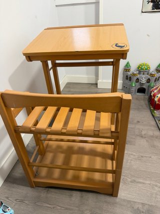 Pupitre infantil madera vintage