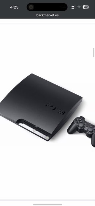 PS3 Slim Negra con Mando