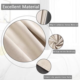 Cortina Opaca Terciopelo Beige 140x240cm