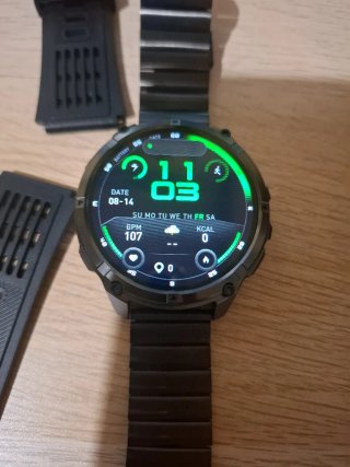 Reloj Deportivo Grado Militar Negro con Linterna