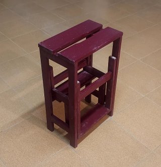 Escalera  diseño plegable de madera ( med 38x42x60