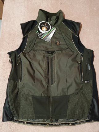Gilet trabaldo uomo XL verde oliva Nuovo mai indos
