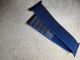 Correa Apple Watch Tejida Azul