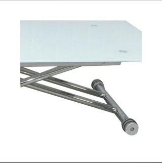 Mesa centro elevable cristal y metal ¡URGE VENTA!