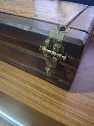 Caja Madera Mapa Antiguo Decorativo