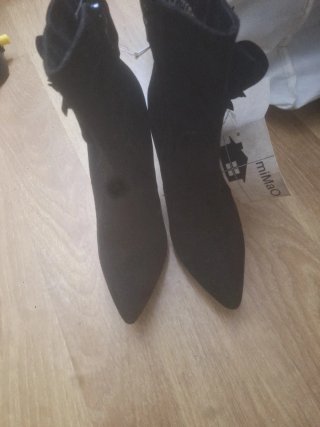 Botines negros tacón alto