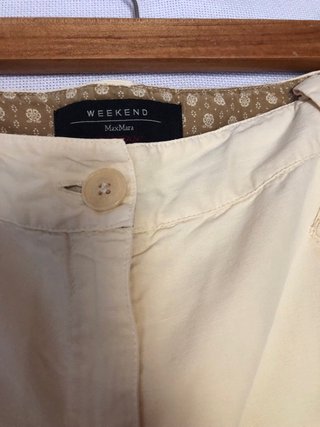 Max Mara Pantalones Beige Cargo