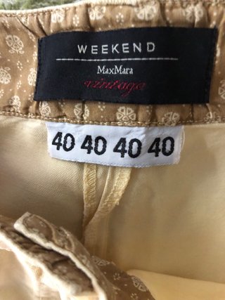 Max Mara Pantalones Beige Cargo