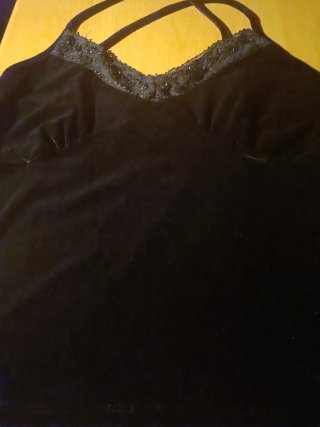 Top de fiesta negro talla 42 Tintoretto