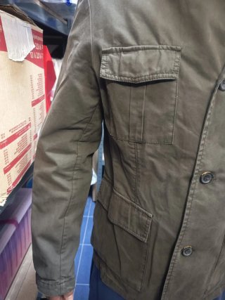 Chaqueta militar hombre verde oliva