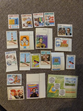 Lotto francobolli Cuba.