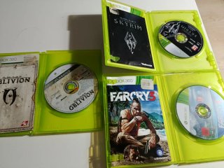 Lote 6 Juegos Xbox 360: Oblivion, Skyrim, Mass Eff