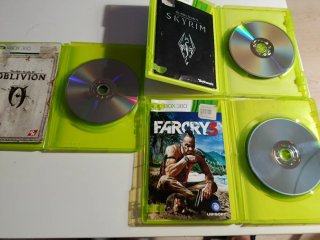 Lote 6 Juegos Xbox 360: Oblivion, Skyrim, Mass Eff