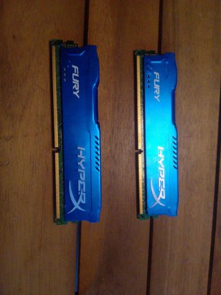 2x8GB DDR3 1600MHz HyperX Fury RAM