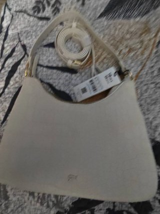 Bolso Parfois blanco efecto cocodrilo mujer nuevo.