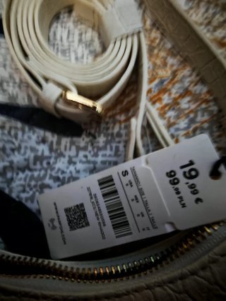 Bolso Parfois blanco efecto cocodrilo mujer nuevo.