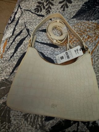 Bolso Parfois blanco efecto cocodrilo mujer nuevo.